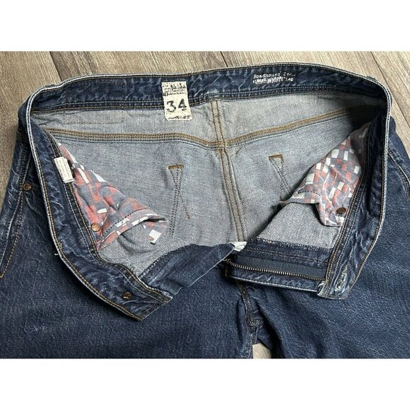 Vtg Volcom Dark Wash Straight Leg Size 34 Men’s Jeans - Picture 5 of 8